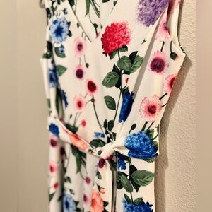 Calvin Klein Blue and Purple Floral Dress